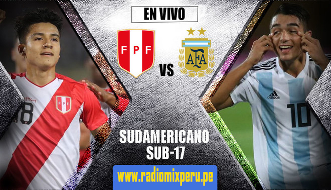 Perú vs Argentina online envivo por el sudamericano sub 17